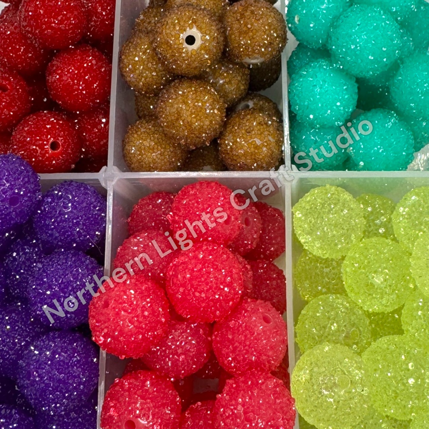 Sugar Bubblegum Beads 20mm - 5pc.