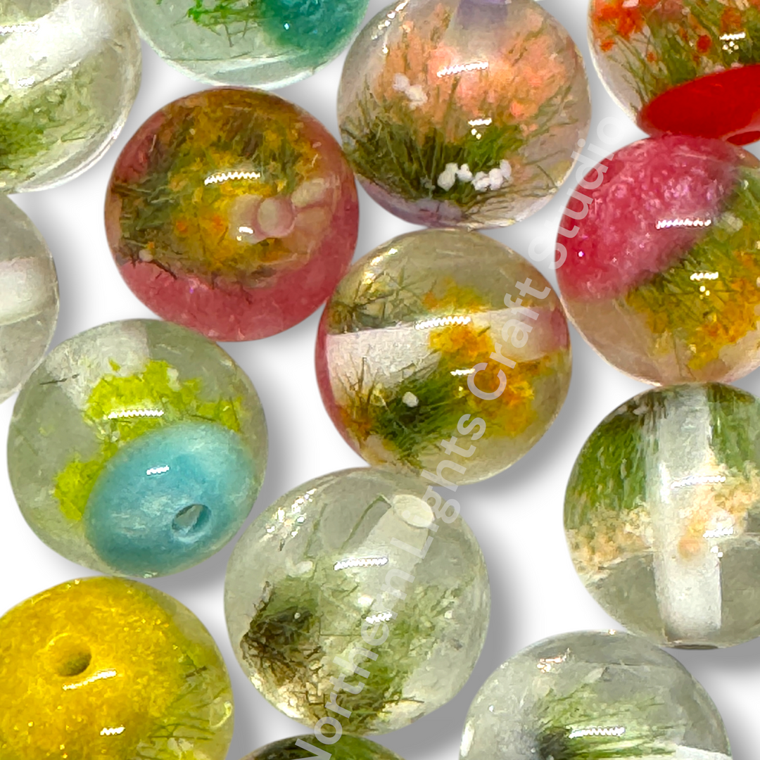 Miniature Fairy Garden Luxury Resin 16mm Beads - 20pc. Mix