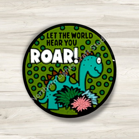 Let the World Hear You Roar Focal, New Release Focal, Positivity and Encouragement Focal Bead, Silicone Focal