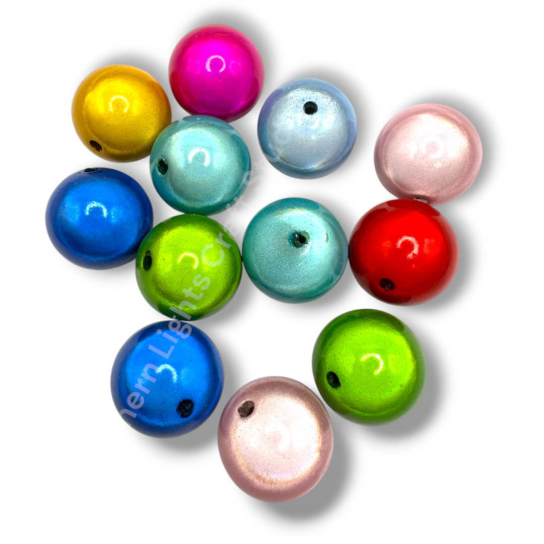 Miracle Finish 20mm Acrylic Premium Beads -10pc. Mix