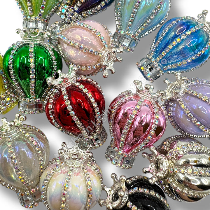 Rhinestone Bling Acrylic Balloon Beads