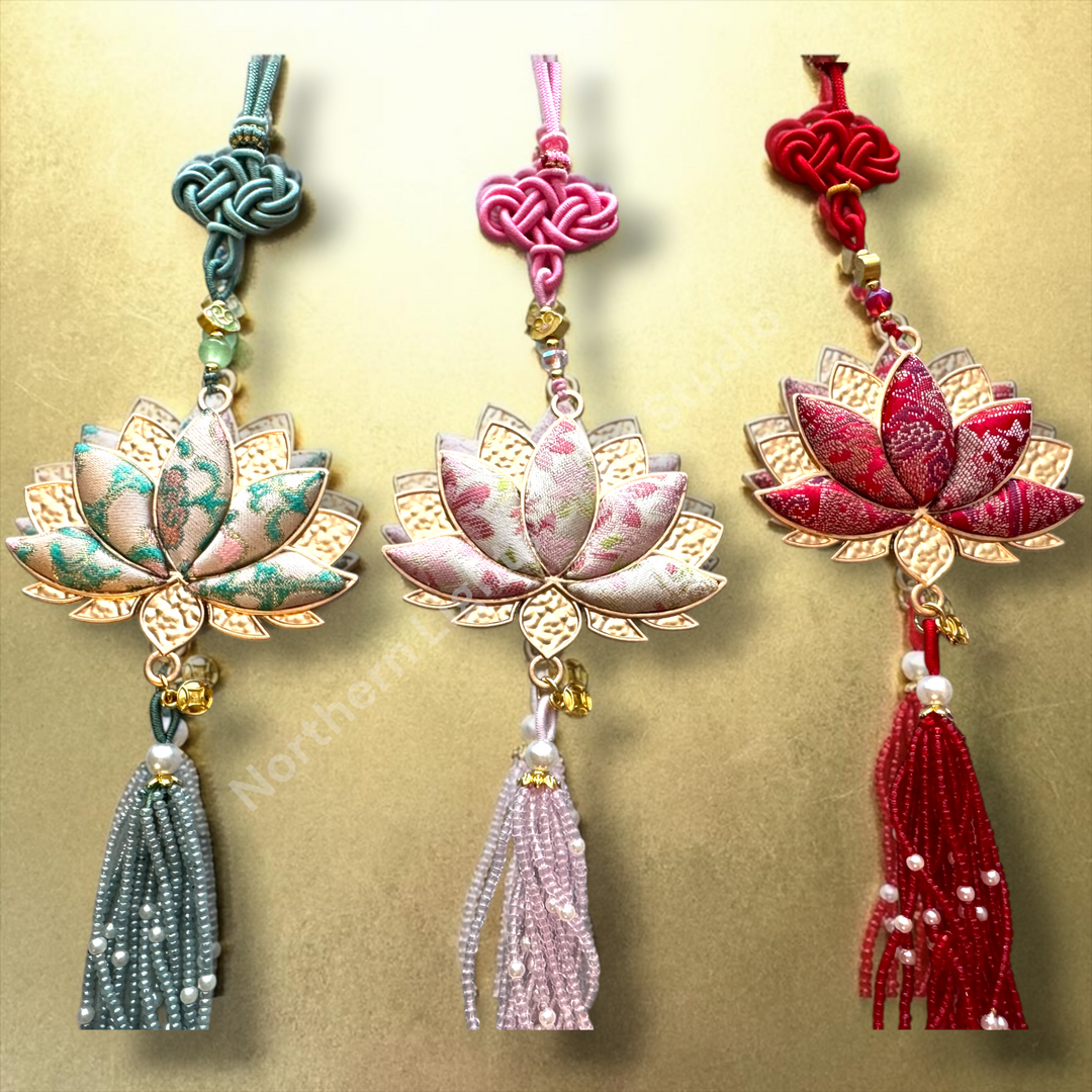 Song Brocade Lotus Car Charm / Decorative Hanging Charm