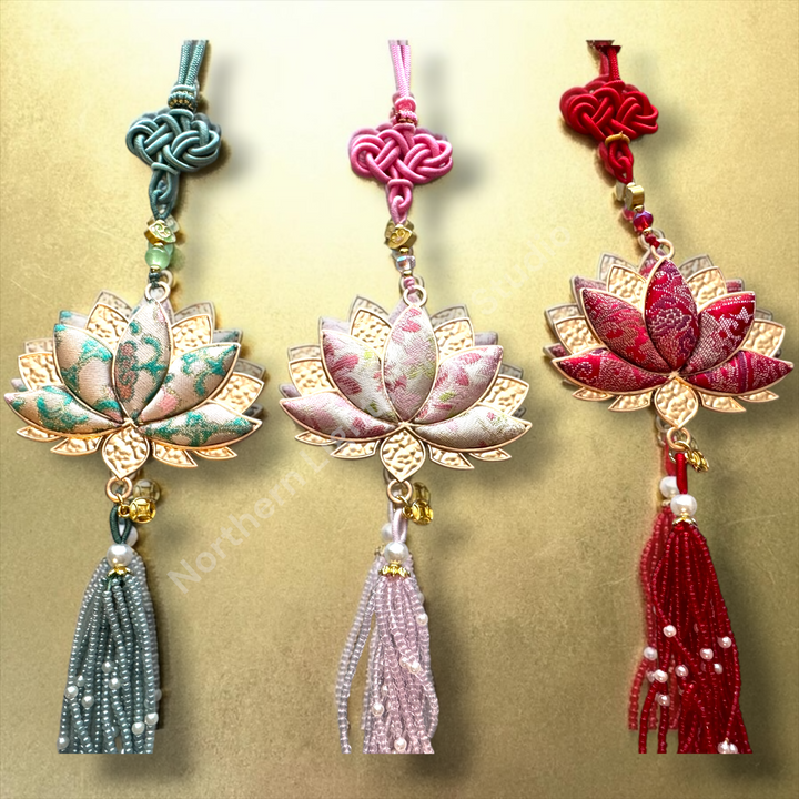 Song Brocade Lotus Car Charm / Decorative Hanging Charm