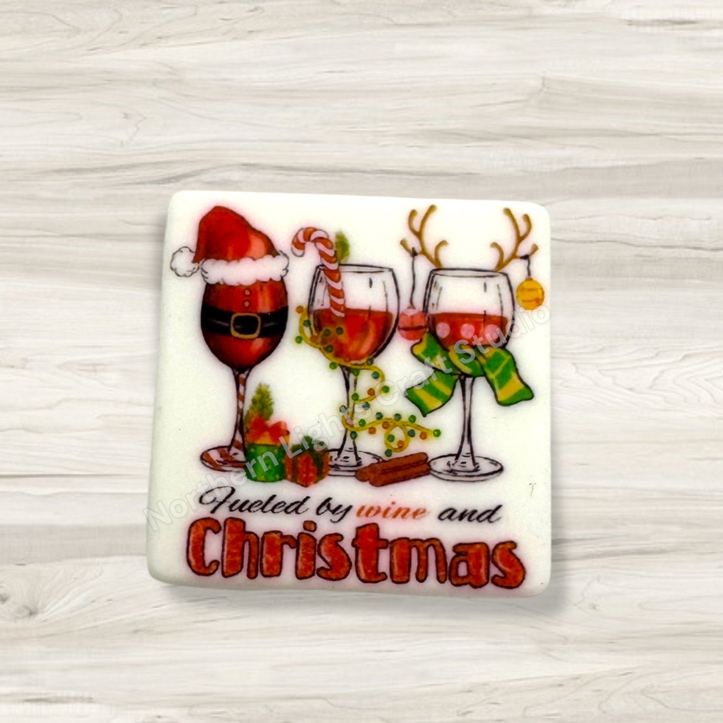 Printed Christmas Focals / Christmas Focal Beads