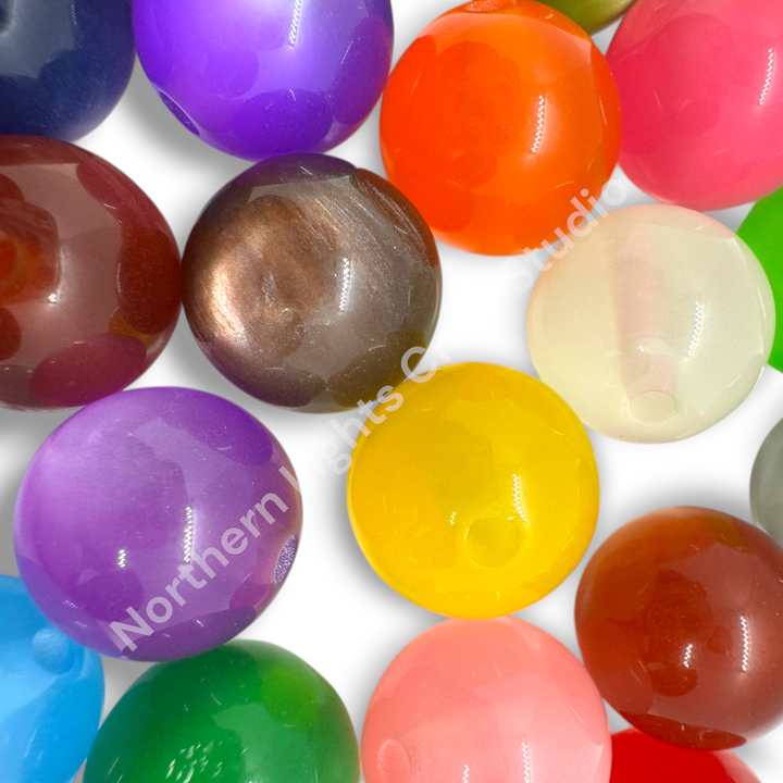 Jelly Cat Eye 16mm Bead Mix - 20pc.