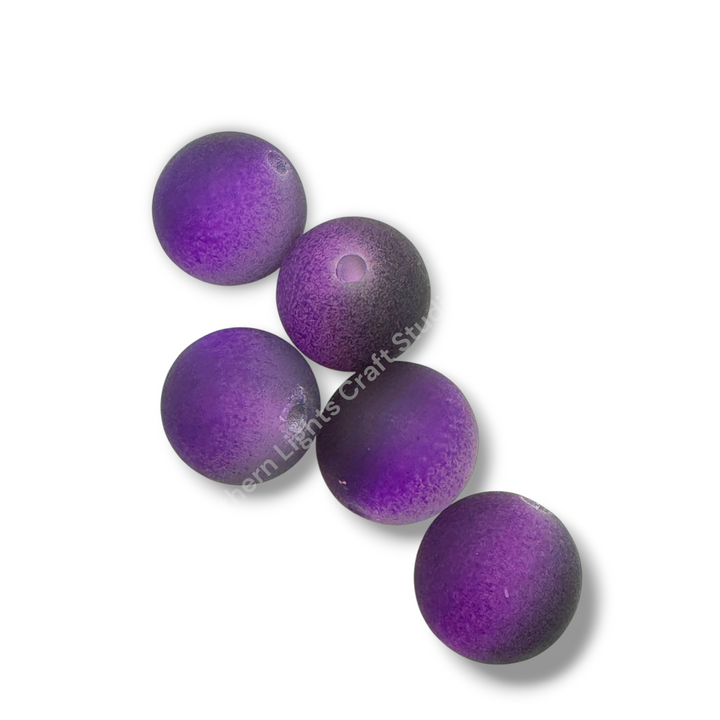 Frosted Ombre Splatter Cat Eye Halloween 16mm Acrylic Bead Mix - 20pcs.