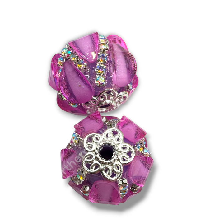 Teardrop and Rhinestone Fancy Acrylic 20mm Hallowen Mix - 4pc.