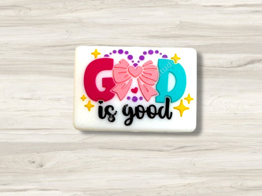 God is Good All the Time Silicone Focal Bead