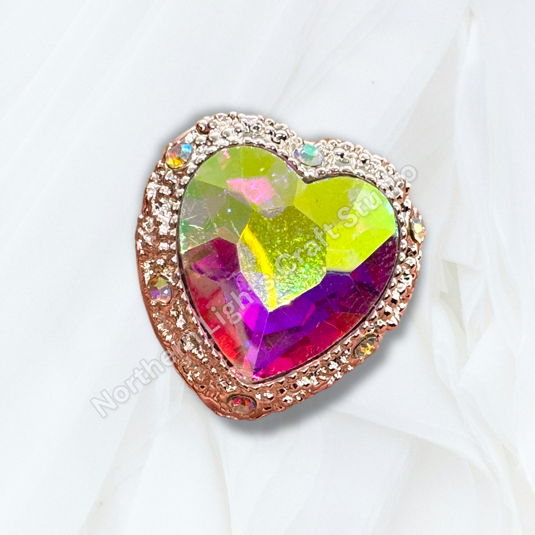 Metal Alloy Heart Bead