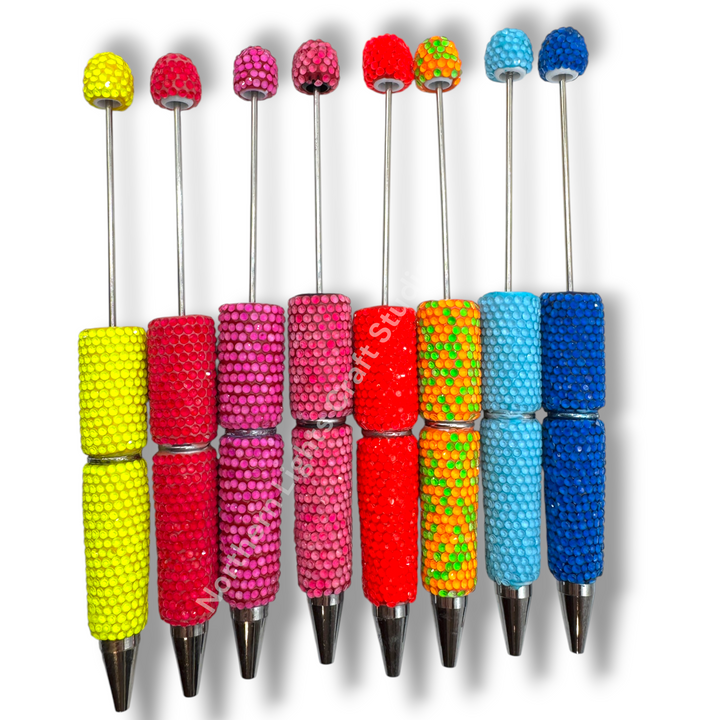 Neon Jelly Crystal Beadable Pen -1pc.