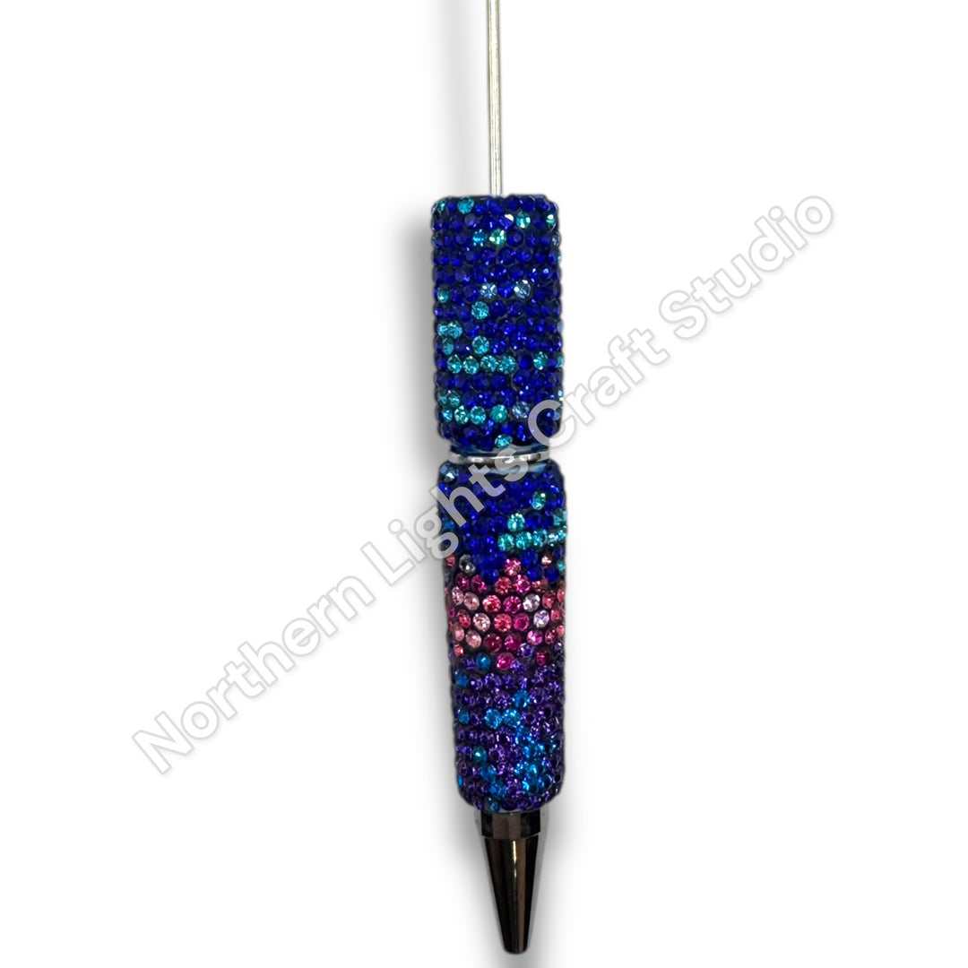 Aurora Borealis Rhinestone Beadable Pen Blank Collection