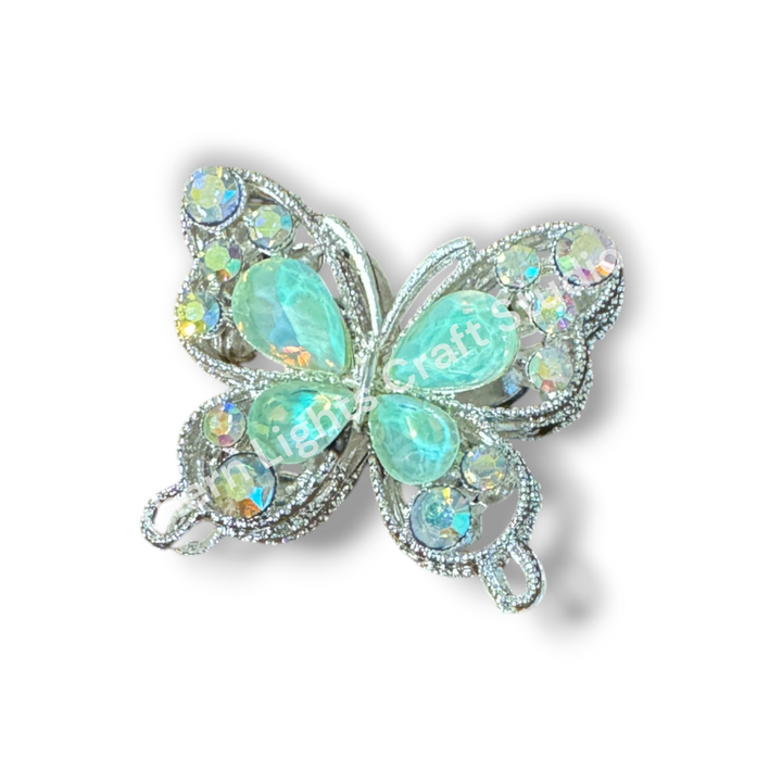 Silver Metal Alloy Butterfly Beads - 30mm