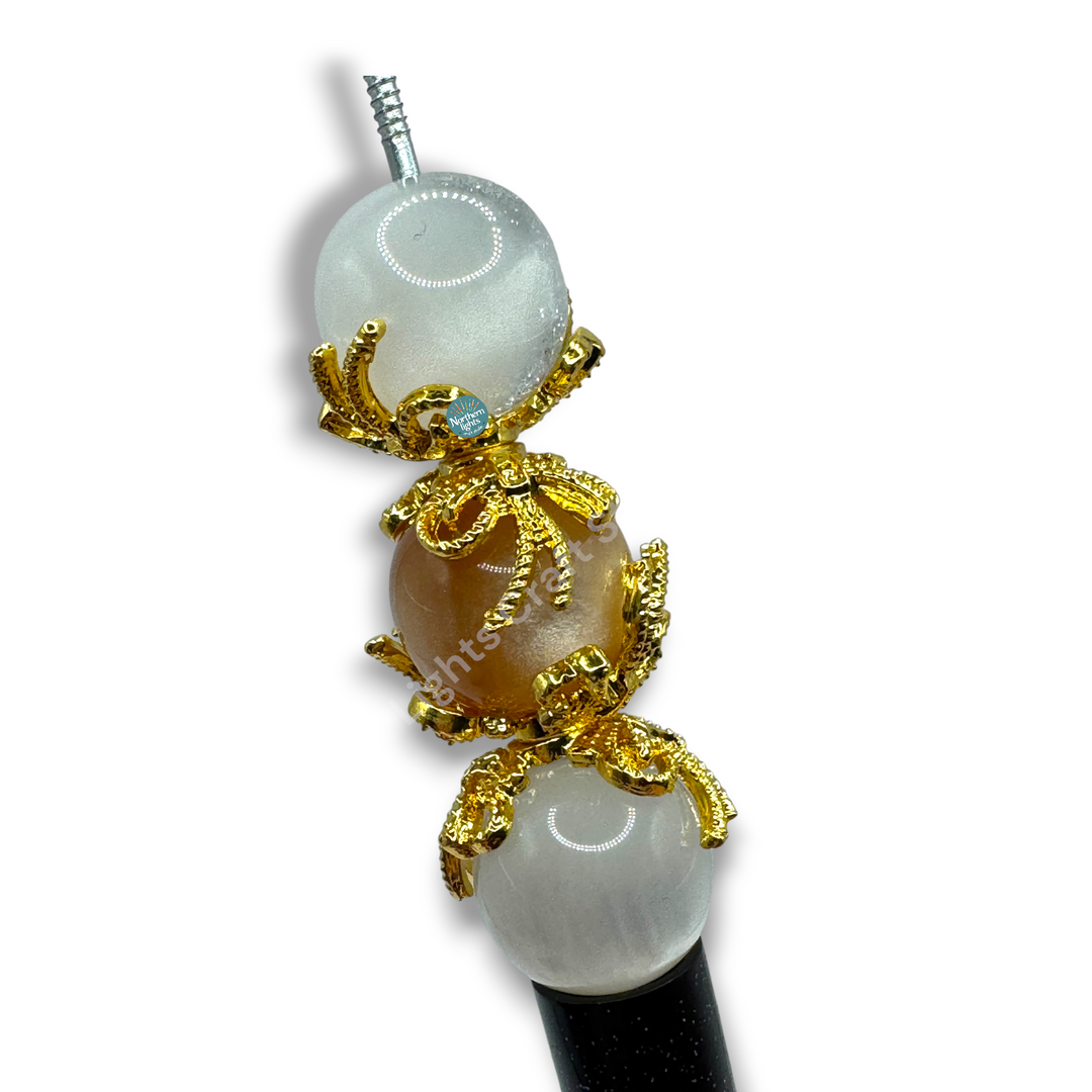 Metal Bow Star 16mm Bead Cap -10pc.