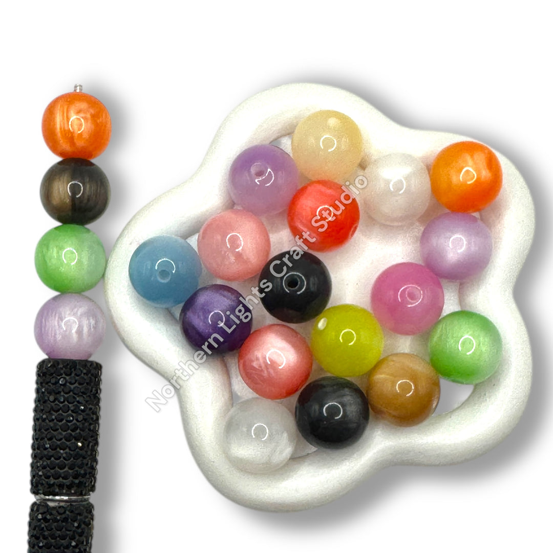 Cat Eye 16mm Color Bead Mix - 20pc.