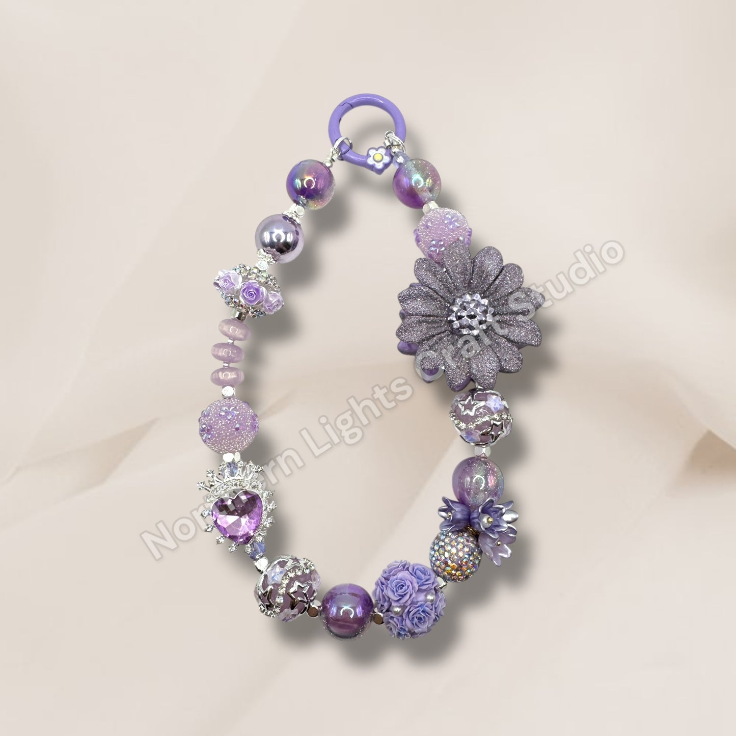 Frosted Lavendar Keychain