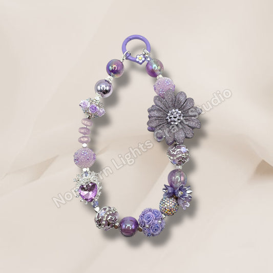 Frosted Lavendar Keychain