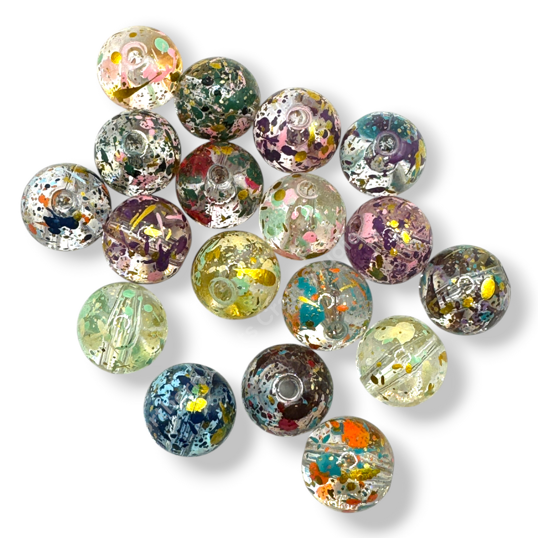 Splatter 16mm Acrylic Bead Mix - 20pcs.