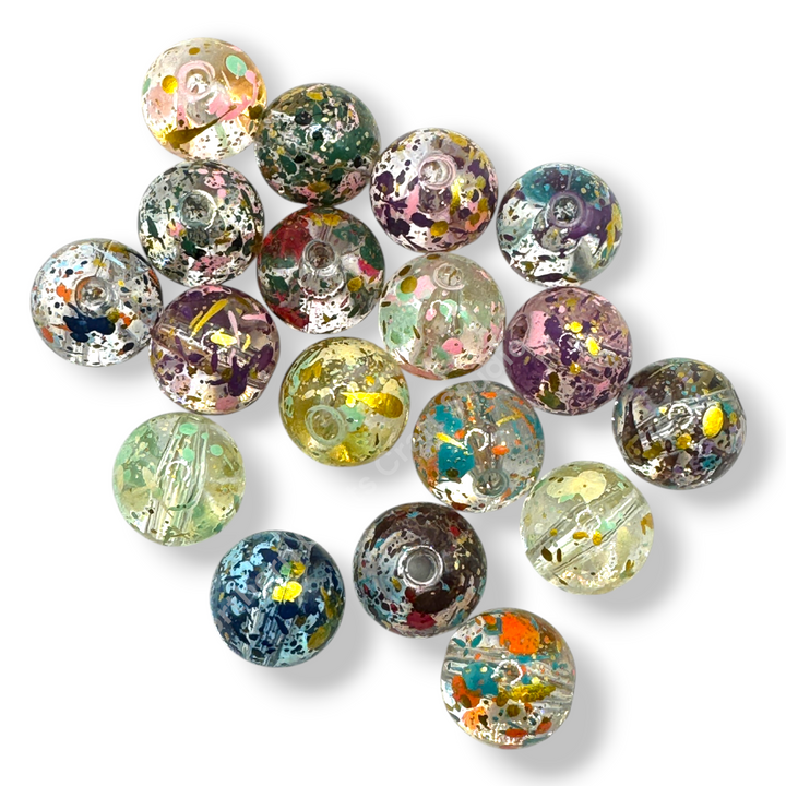 Splatter 16mm Acrylic Bead Mix - 20pcs.