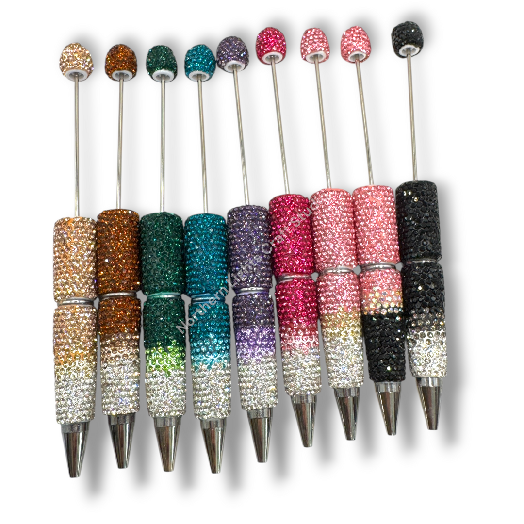 Beadable Ombre Rhinestone Pens