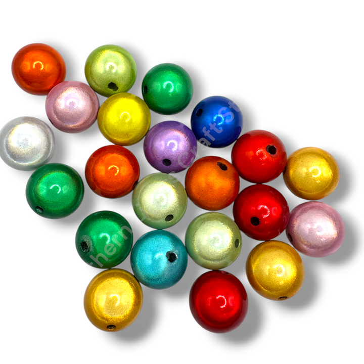 Miracle Finish 16mm Acrylic Premium Beads -20pc.