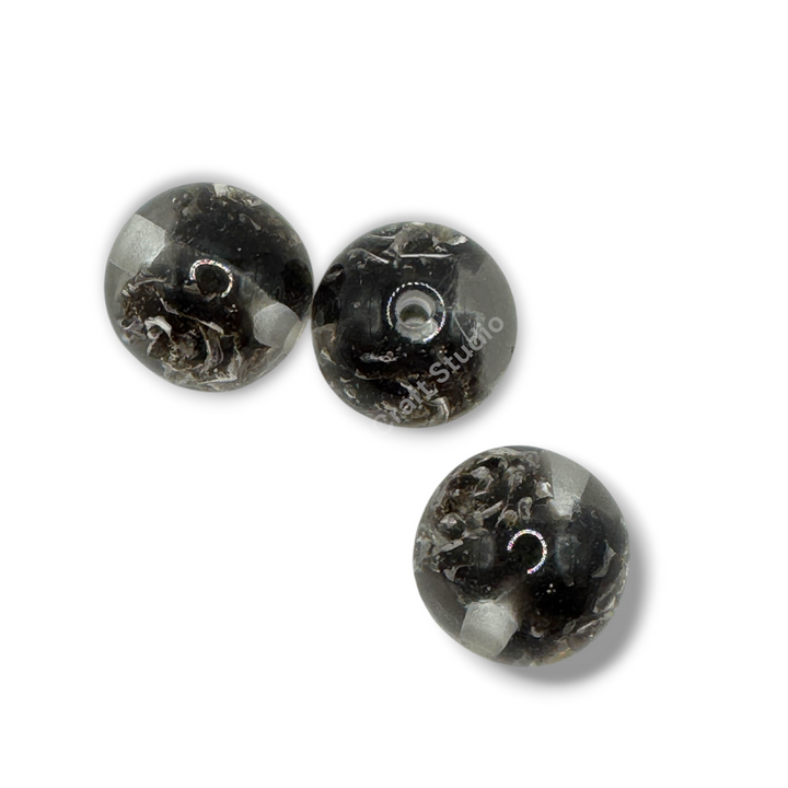 Glitter Rose Luxury Resin 16mm Beads - 20pc. - Choose Color