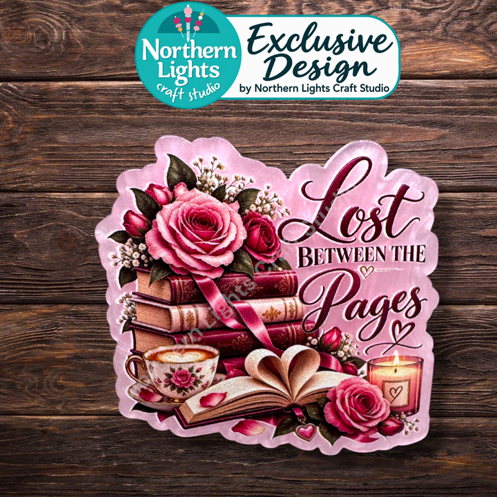 Lost Between the Pages Flat Back Acrylic - 2pc. Design Exclusive!