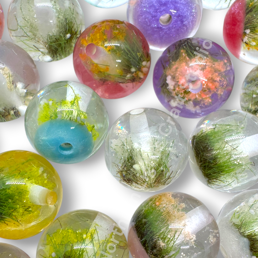 Miniature Fairy Garden Luxury Resin 16mm Beads - 20pc. Mix
