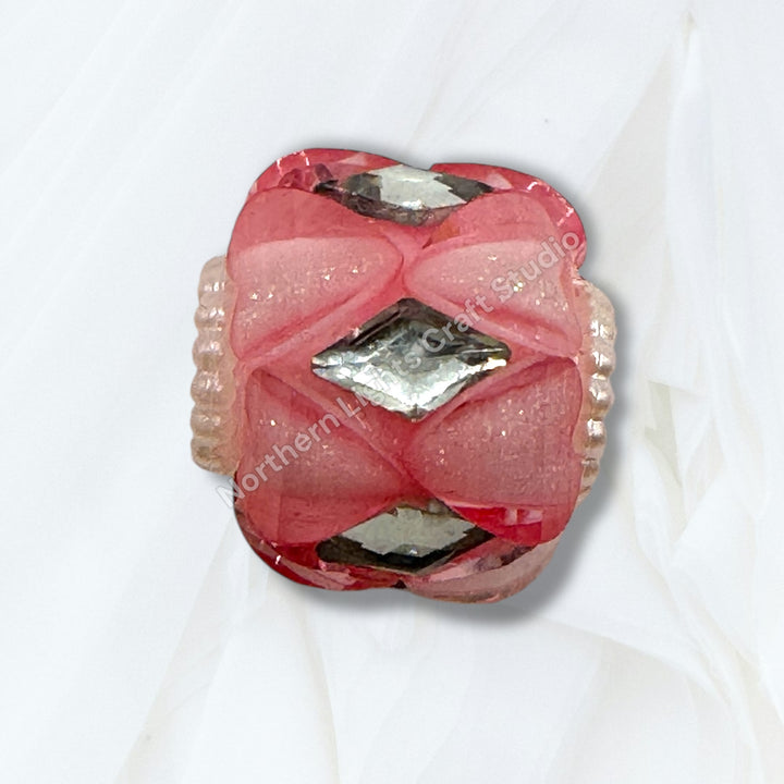 Fancy Silver Diamond Accent Heart Bead Mix - 10pc. Mix