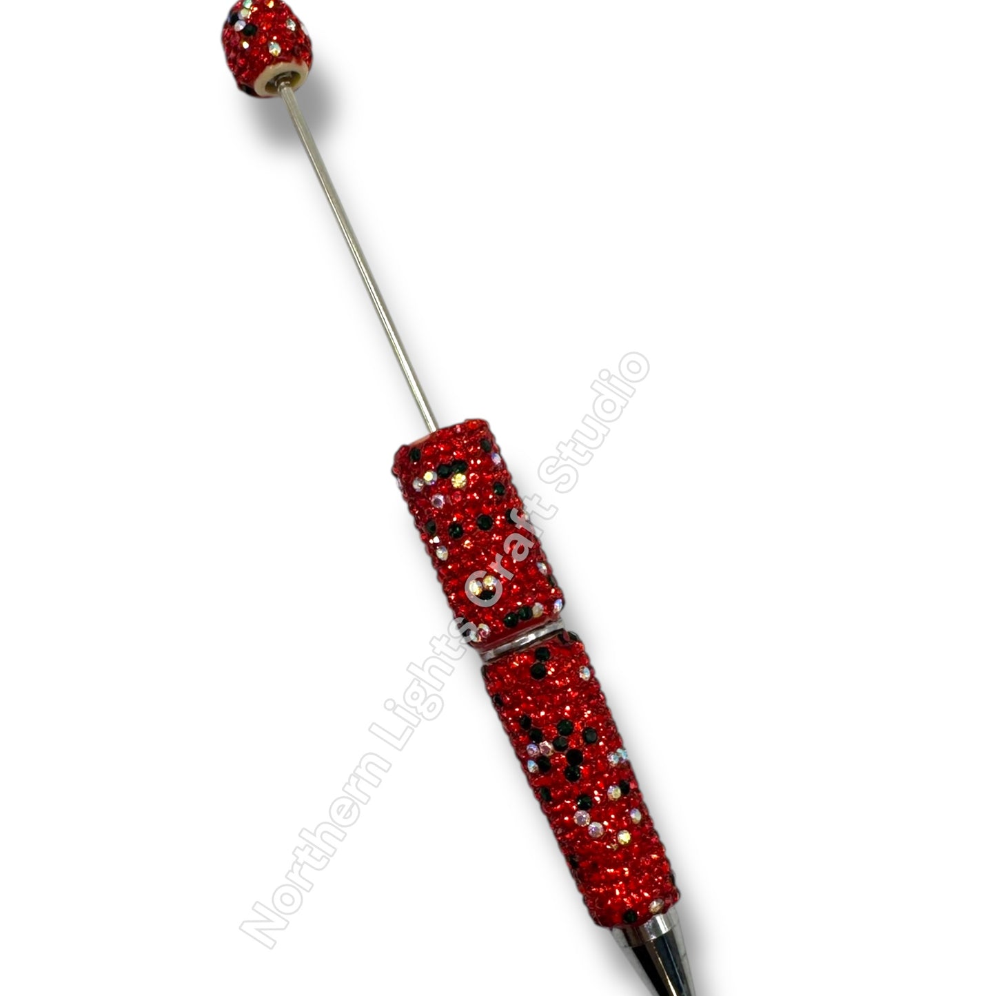 Beadable Christmas Rhinestone Pens