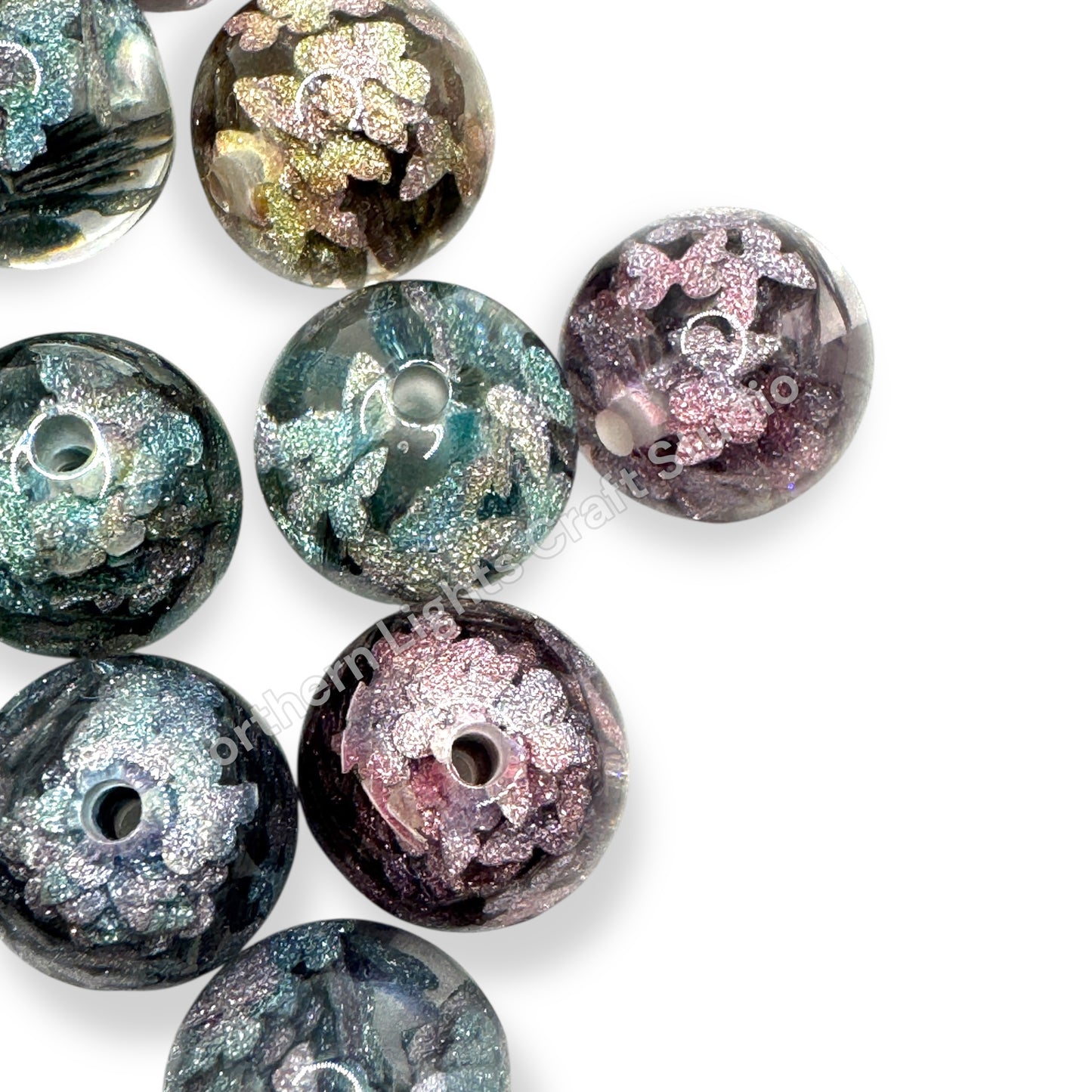 Shimmer Butterfly Luxury Beads - 16mm - 10pc.