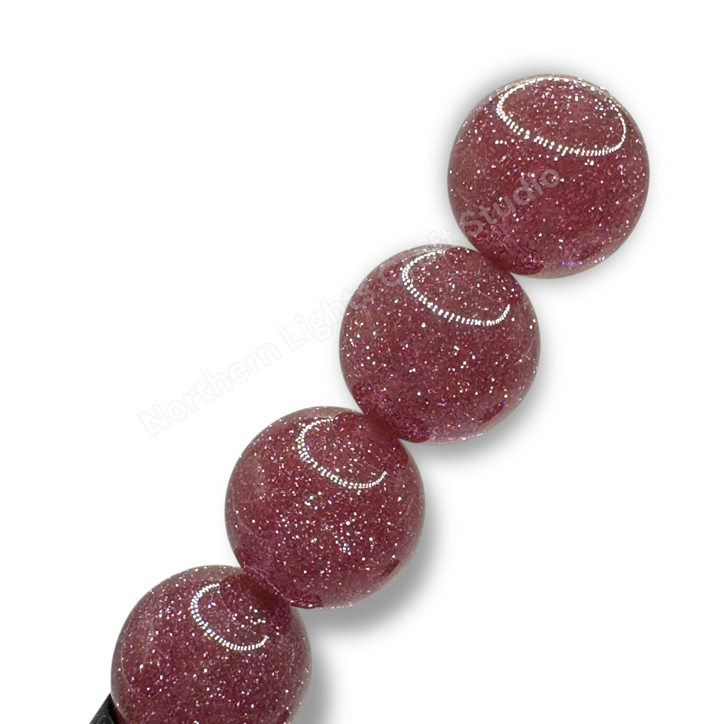 Glitter Dust 16mm Beads - 20 Pcs.