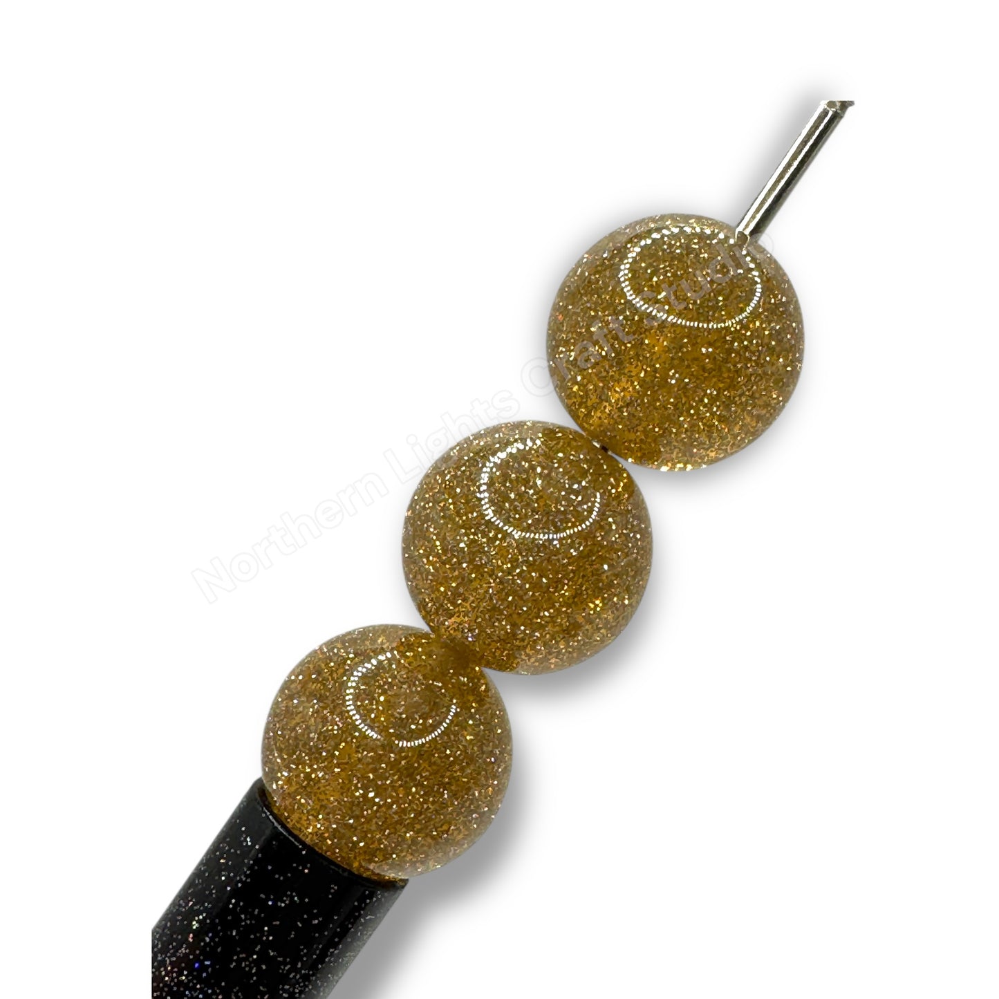 Glitter Dust 16mm Beads - 20 Pcs.