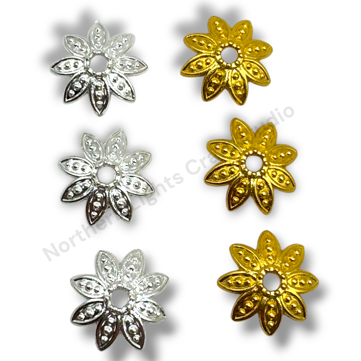 Lotus 16mm Bead Cap  - 20pc.