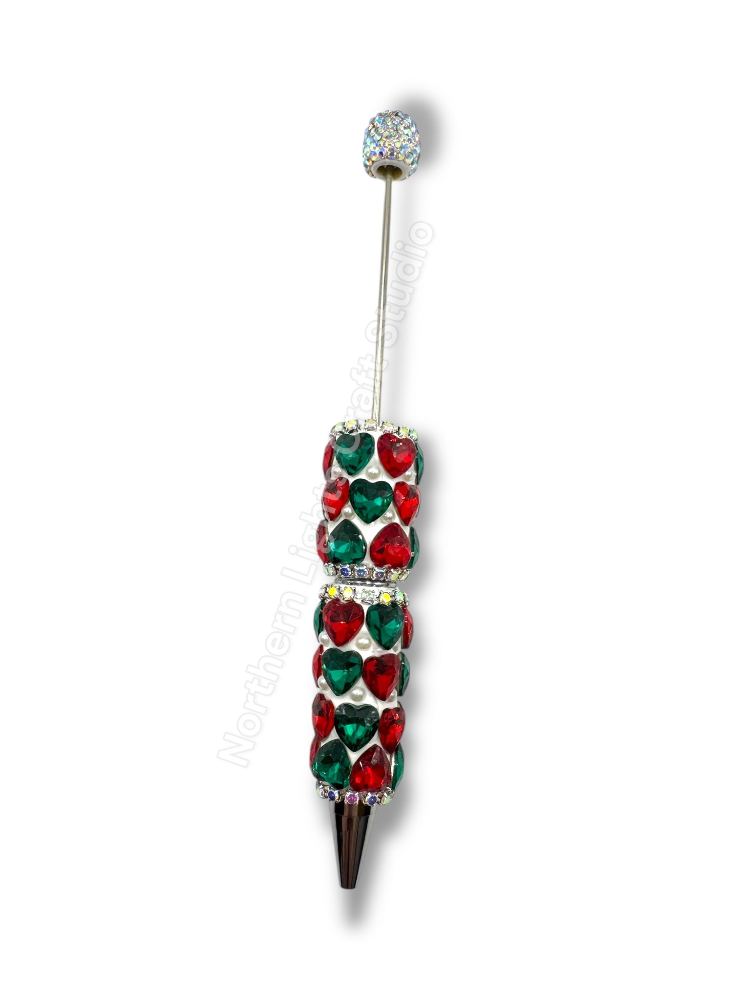 Beadable Christmas Rhinestone Pens