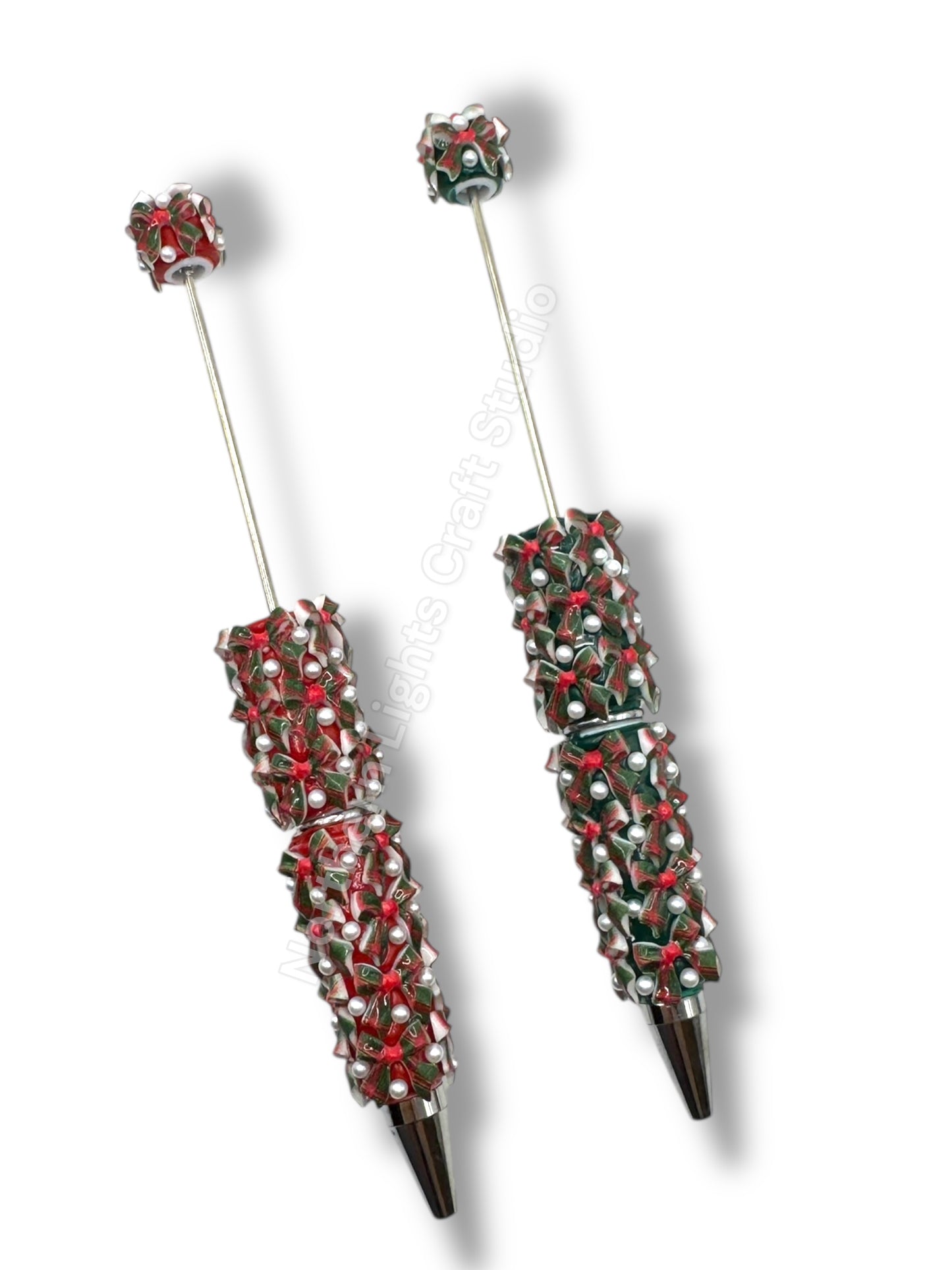 Beadable Christmas Rhinestone Pens