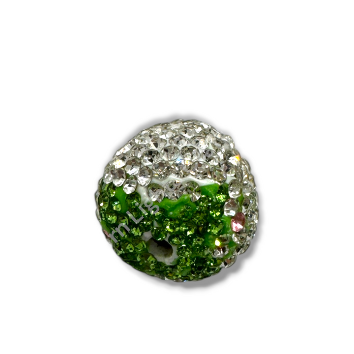 Rhinestone Strawberry Beads -Small or Large Sizes - 1pc.