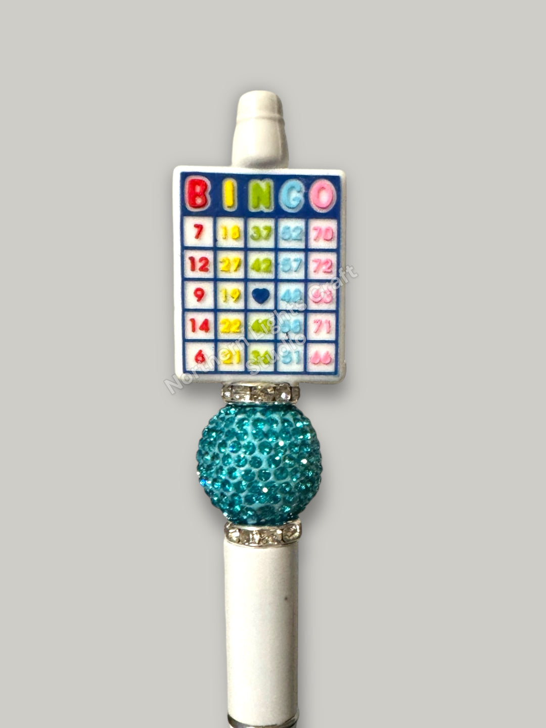 Handmade Bingo Beaded Pen, Bingo Pen, Gifts for Bingo Players, Bingo Gift, Beaded Bingo Pen, Bingo Gift Ideas, Bingo Player Gift