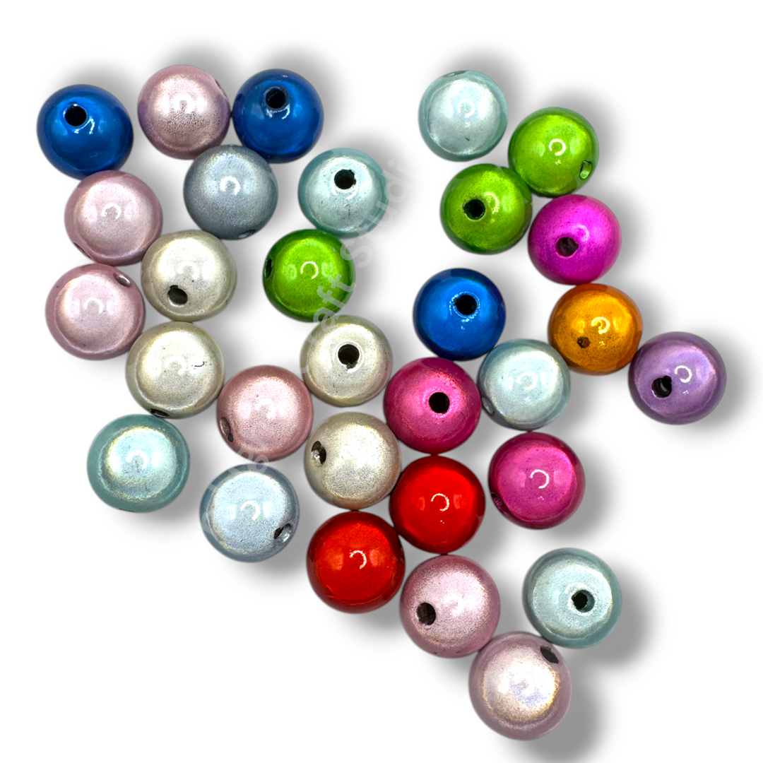 Miracle Finish 12mm Acrylic Premium Beads -25pc.