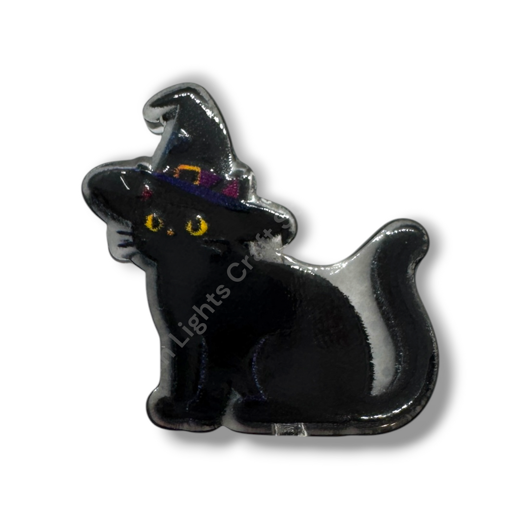 Halloween Acrylic Double-Sided Focal Bead - 20pc.  Mix
