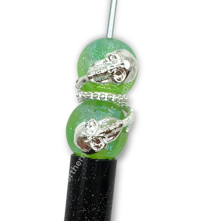 Skull Bead Wrap Spacer -5pc. READ DESCRIPTION!