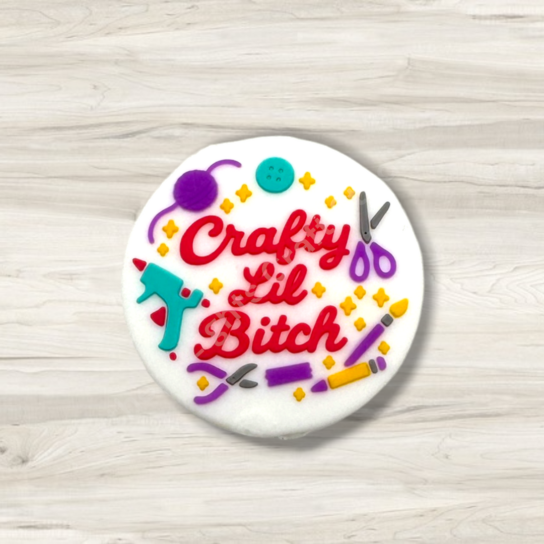 Crafty Lil B*tch Silicone Focal Bead