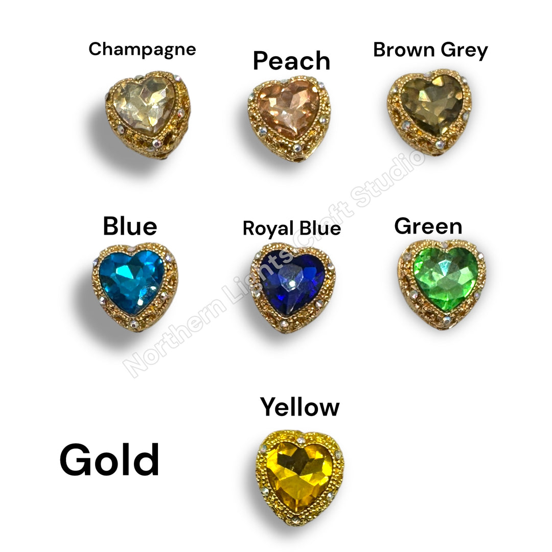Metal Alloy Heart Bead