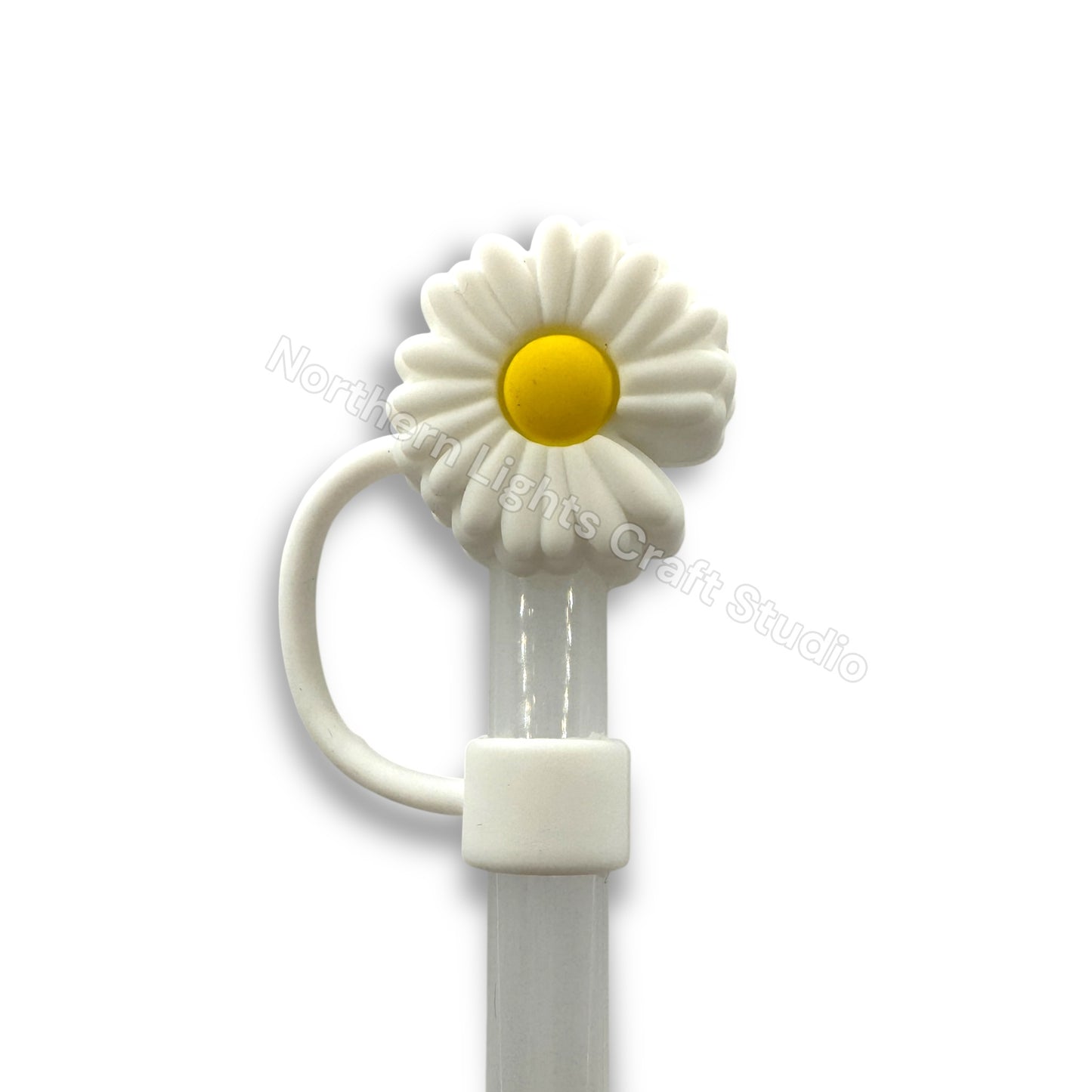 Daisy, Bow, and Animal Straw Topper - 1pc. - choose style