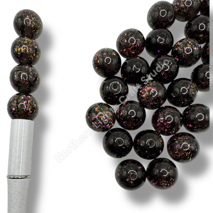 Irridescent Purple Flake 16mm Bead - 20pc.