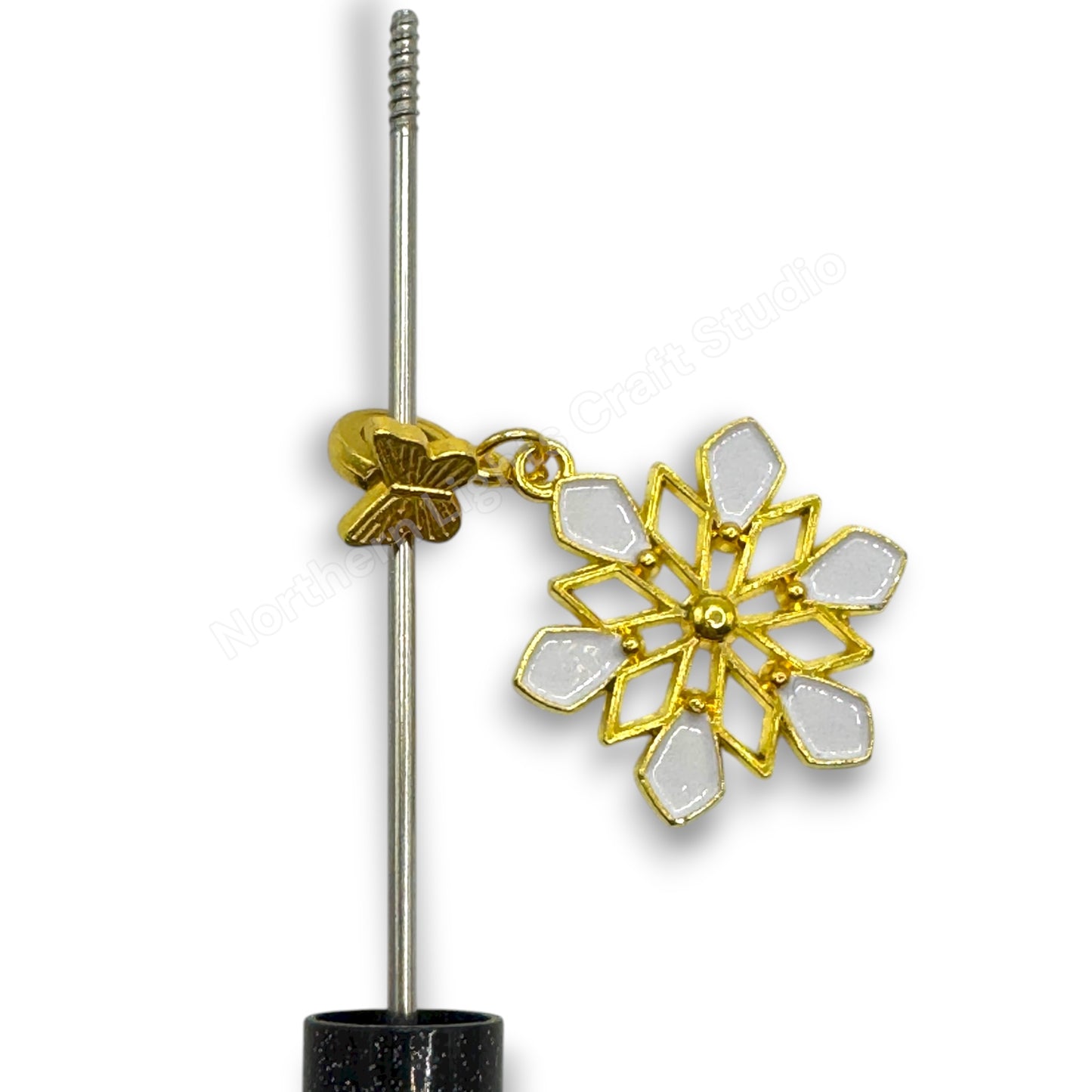 Metal Christmas Charms with Butterfly Bail -10pc.