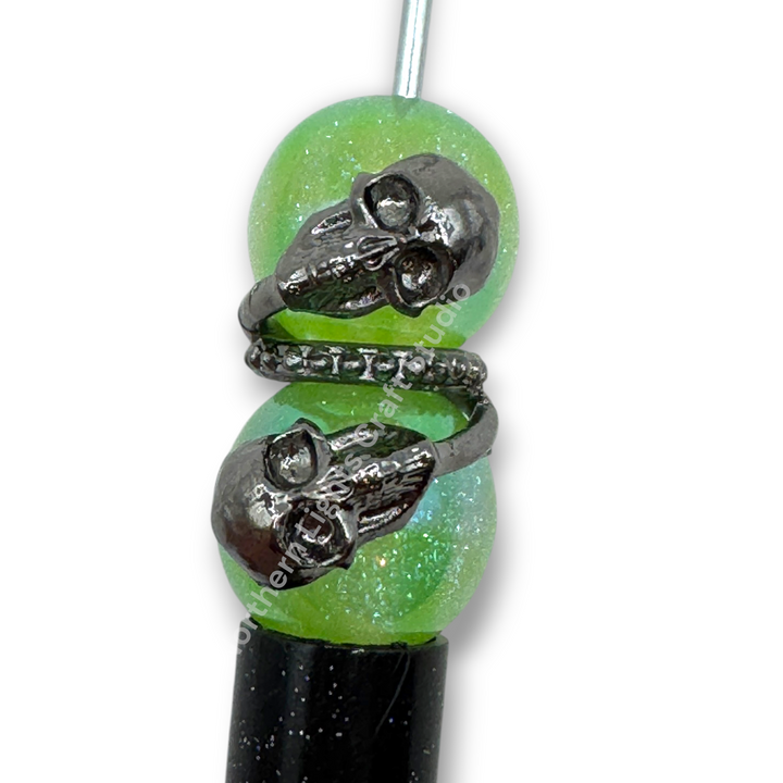 Skull Bead Wrap Spacer -5pc. READ DESCRIPTION!