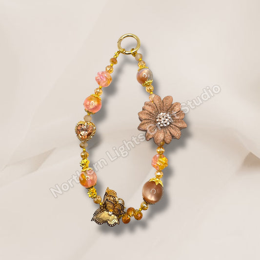 Frosted Rose Gold Keychain