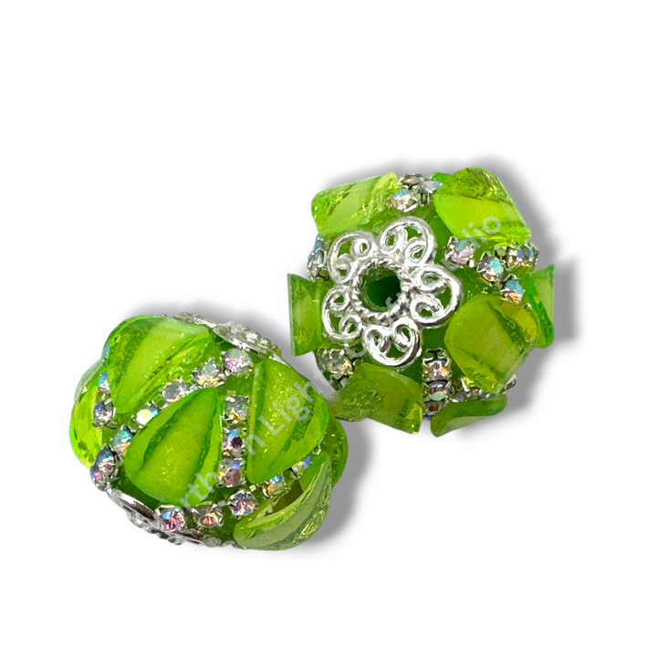 Teardrop and Rhinestone Fancy Acrylic 20mm Hallowen Mix - 4pc.