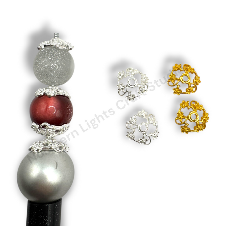 Metal Floral Vine 16mm Bead Cap  - 20pc.
