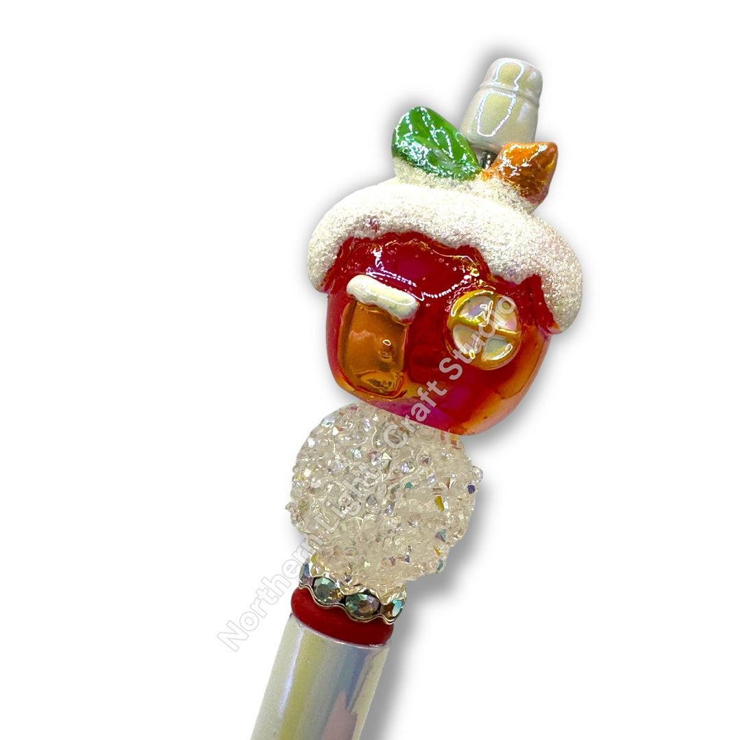 3D Acrylic Focal Beaded Christmas Pen